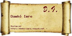 Damkó Imre névjegykártya